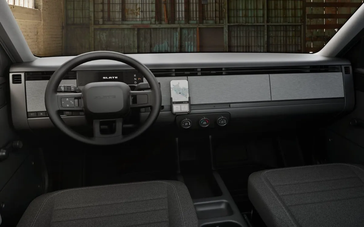slate-truck-ev-pickup-eletrico-2027 -interior-desempenho-tecnologia-potencia-segurança
