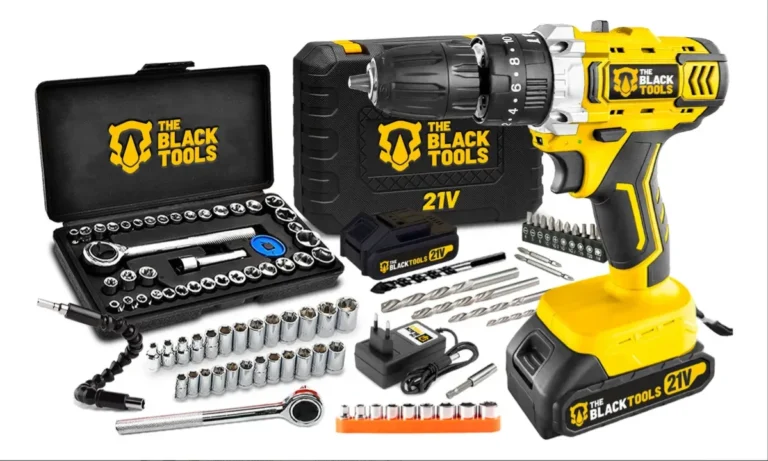 Furadeira Parafusadeira de Impacto TB-21PKX 21V – The Black Tools (2 Baterias + Kit 40 Peças)