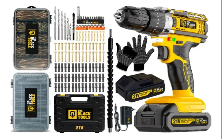 Parafusadeira Furadeira de Impacto 21V – The Black Tools (Kit Completo)