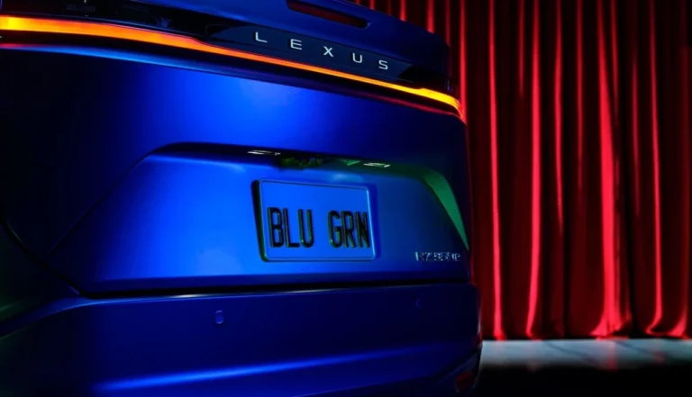 Lexus RZ Blue in Green Edition