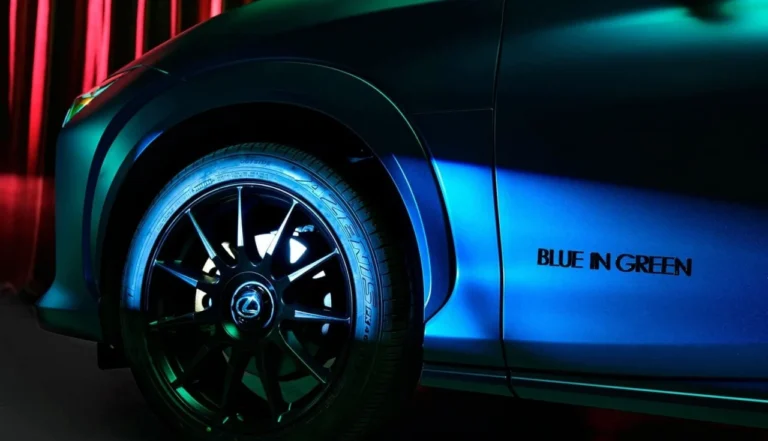 Lexus RZ Blue in Green Edition