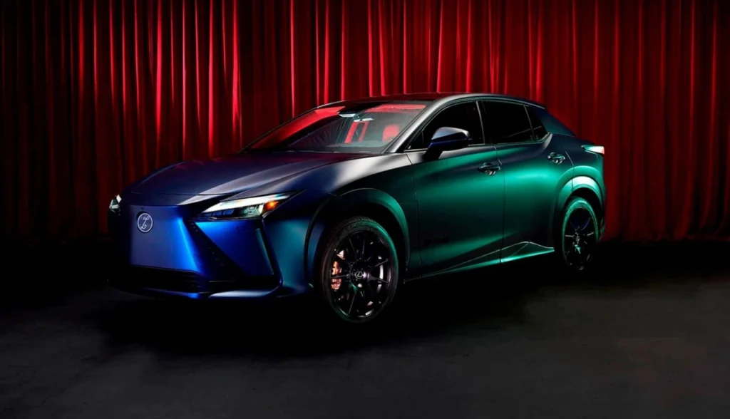 Lexus RZ Blue in Green Edition