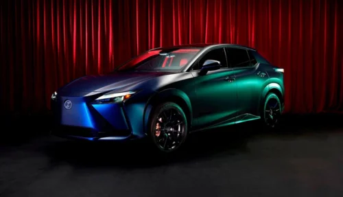 Lexus RZ Blue in Green Edition